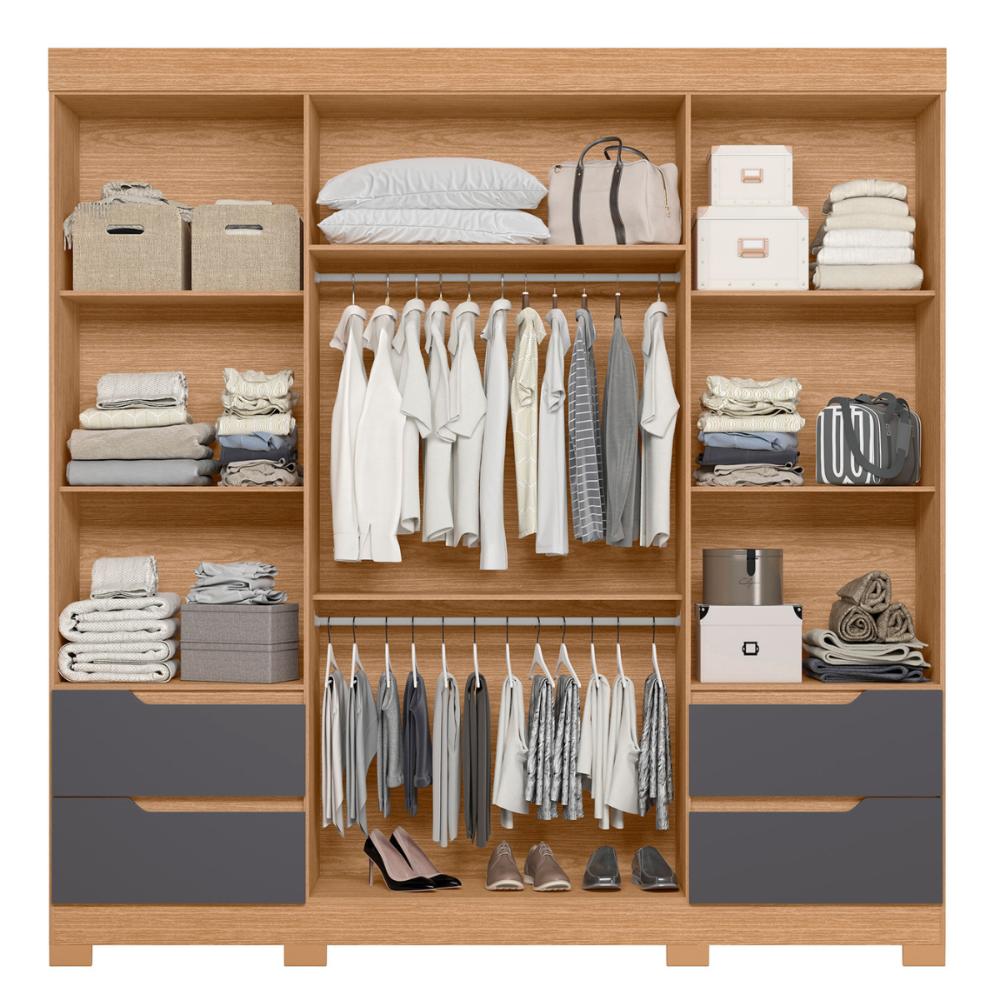 Guarda Roupa Oliveira Espelho Freijo Titanium