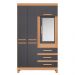 Guarda Roupa Solteiro Clover Freijo Titanium