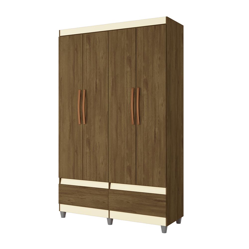 Guarda-Roupa com 2 Gavetas Kawasaki Freijó