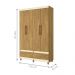 Guarda-Roupa com 2 Gavetas Kawasaki Mel Pérola