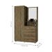 Guarda-Roupa com 2 Portas Saitama Ônix Amêndoa 