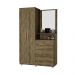 Guarda-Roupa com 2 Portas Saitama Ônix Amêndoa 