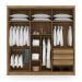 Guarda Roupa com 3 Gavetas e 6 Portas Valência Nature