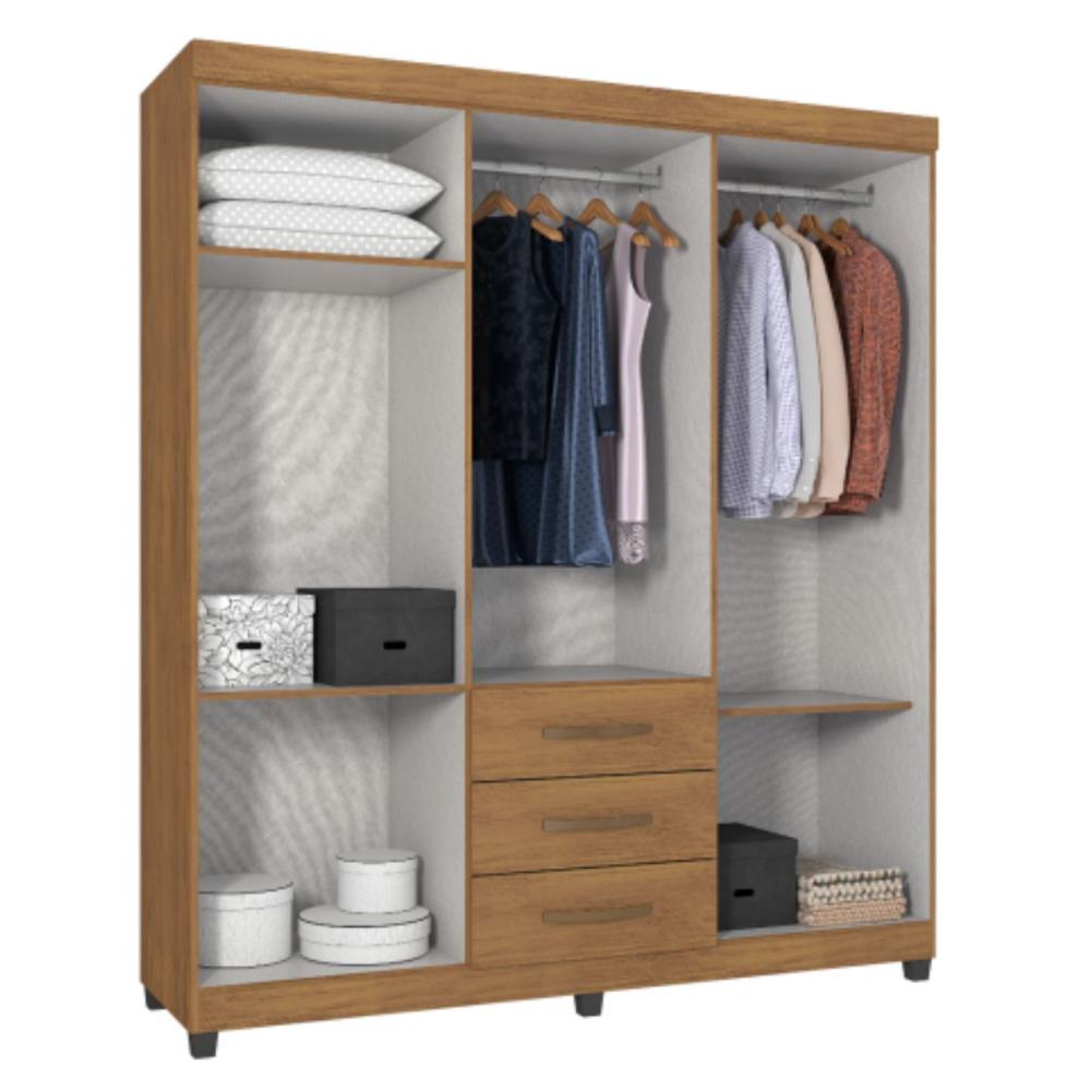 Guarda Roupa com 6 Portas Jordão Nature  