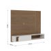 Home Para TV 60 Polegadas Jericoacoara 1600 Amendoa Off White 