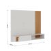 Home Para TV 60 Polegadas Jericoacoara 1600 Off White Freijo