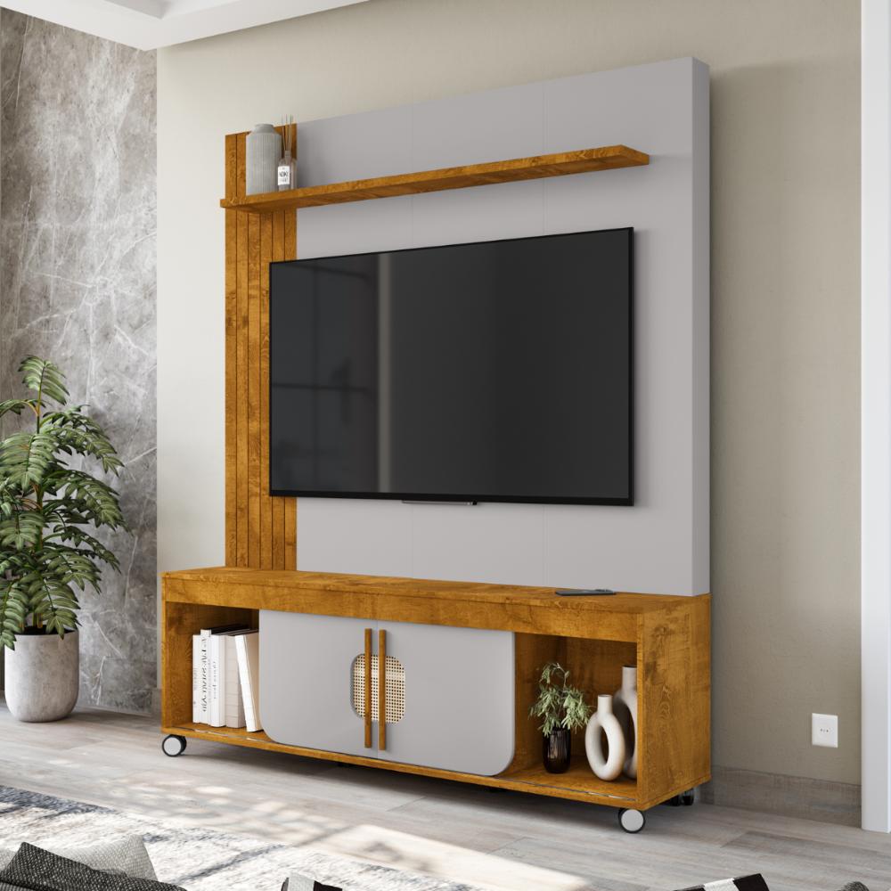 Home Para TV 65 Polegadas Pitangueiras Naturalle Off-White