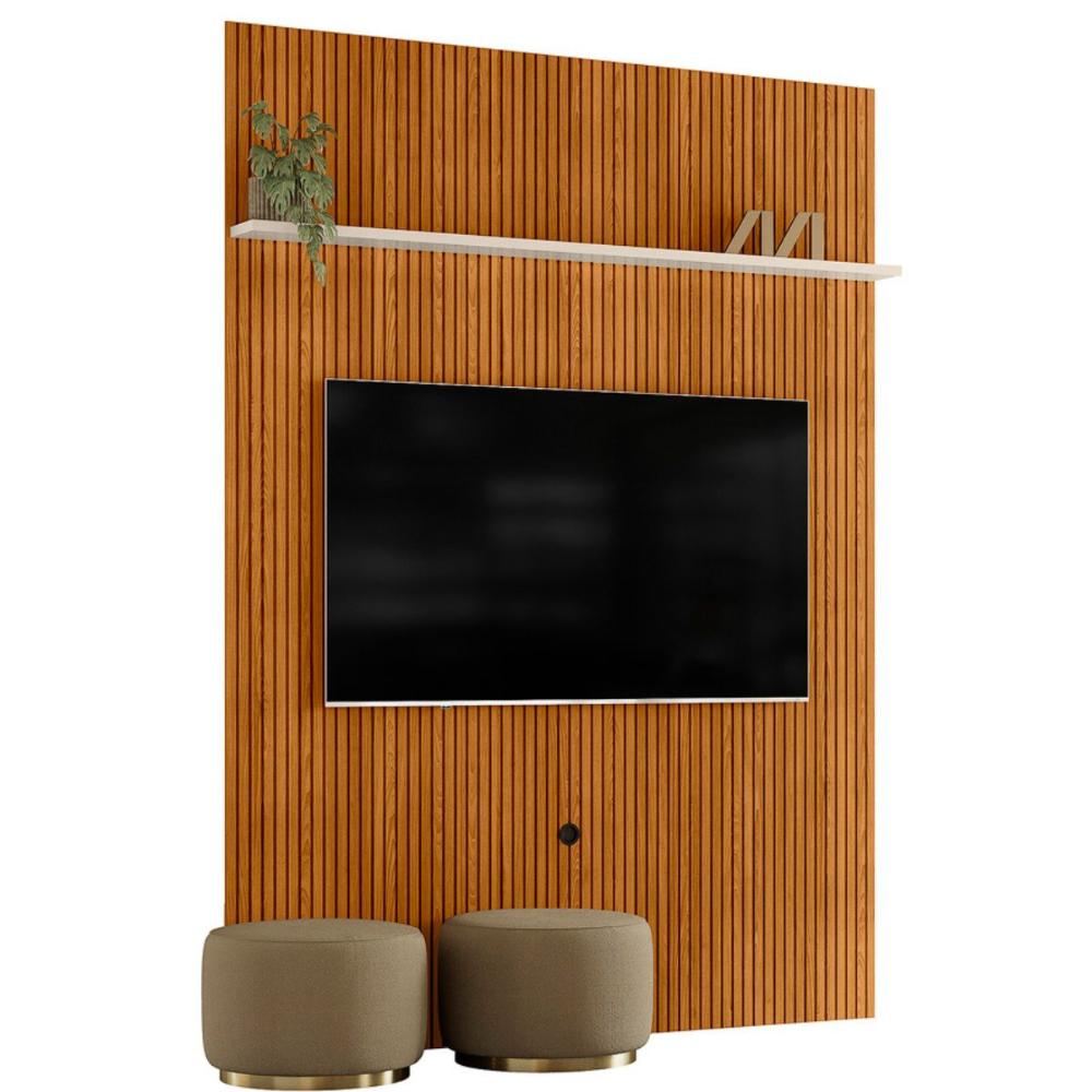 Home Para TV 75 Polegadas Normandia Cinamomo Off White