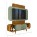 Home Para TV 75 Polegadas Riacho Naturalle Pistache