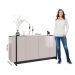 Jogo Buffet e Aparador Johanesburgo Freijo Preto