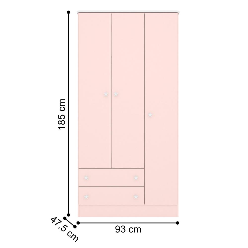 Jogo Completo Quarto Infantil Bélgica Rosa Acetinado