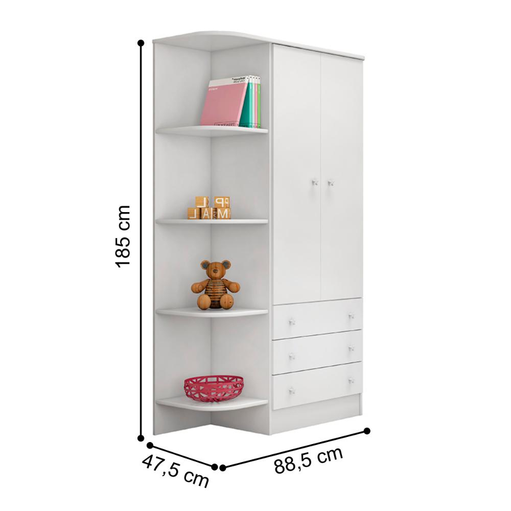 Jogo Completo Quarto de Bebê Arica Branco Branco