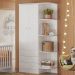 Jogo Completo Quarto de Bebê Arica Branco Branco