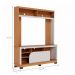 Jogo Mesa de Centro e Estante Estonia Freijo Off White