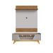 Jogo Painel e Rack Million Naturalle Off White