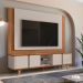 Jogo Rack Painel para TVs 60 Polegadas Swan Cedro Off White