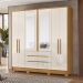 Jogo Roupeiro e Comoda Florence Freijo Off White