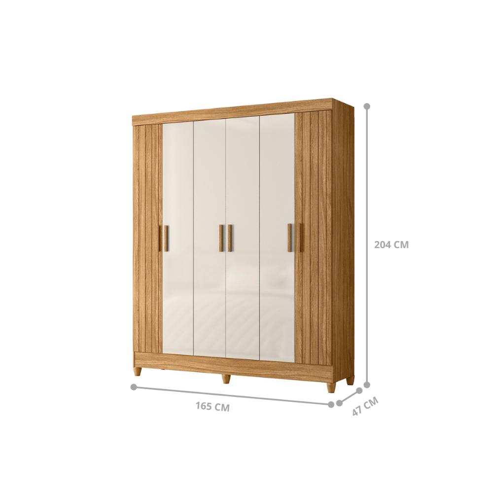 Jogo Roupeiro e Comoda Polo Freijo Off White