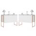 Jogo de Buffets Modernos Verona Branco Cobre