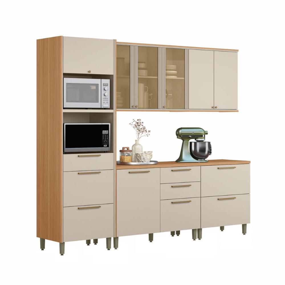 Jogo de Cozinha Compacta Frankfurt Jequitiba Off White