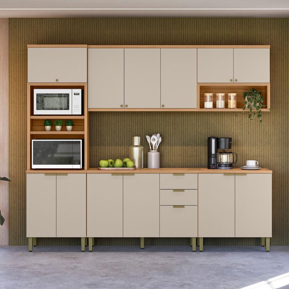 Jogo de Cozinha Compacta Kosovo Jequitiba Off White