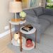 Jogo de Mesas para Sala Rouen Off White Bronze