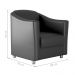 Jogo de Poltronas Decorativas Eva Sintetico Preto 