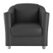 Jogo de Poltronas Decorativas Eva Sintetico Preto 