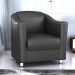Jogo de Poltronas Decorativas Eva Sintetico Preto 