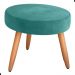 Jogo de Poltronas e Puff Austin Veludo Verde Menta
