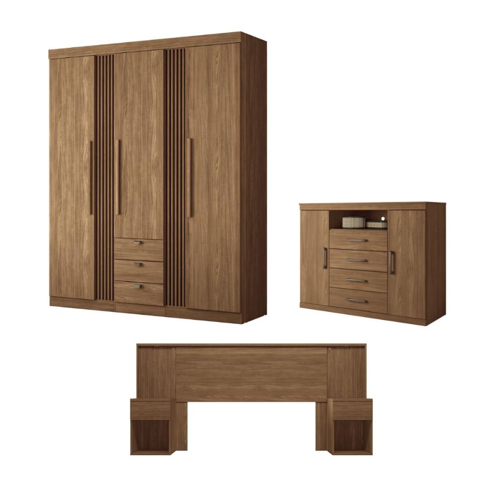 Jogo de Quarto Completo Melbourne Jatoba
