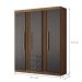 Jogo de Quarto Completo Melbourne Jatoba Grafite