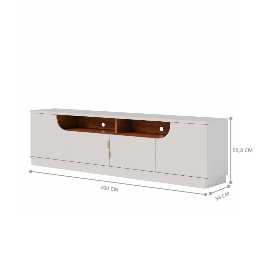 Jogo de Sala Lagoa Bonita Freijo Ostersund Off White