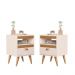 Kit Mesa Cabeceira 2 Unidades Bariloche Off White Ype