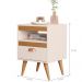 Kit Mesa Cabeceira 2 Unidades Bariloche Off White Ype