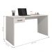 Kit Mesa de Computador e Estante Shanti Branco Trama