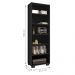 Kit Mesa de Computador e Estante Shanti Preto Trama