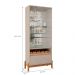 Kit Sala de Estar Zinchenko Off White/Cedro 