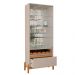 Kit Sala de Estar Zinchenko Off White/Cedro 