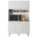Kit de Cozinha 6 Portas Cairo Branco