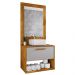 Kit para Banheiro Espelho Ribeiro Naturalle/Off White