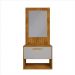 Kit para Banheiro Espelho Ribeiro Naturalle/Off White