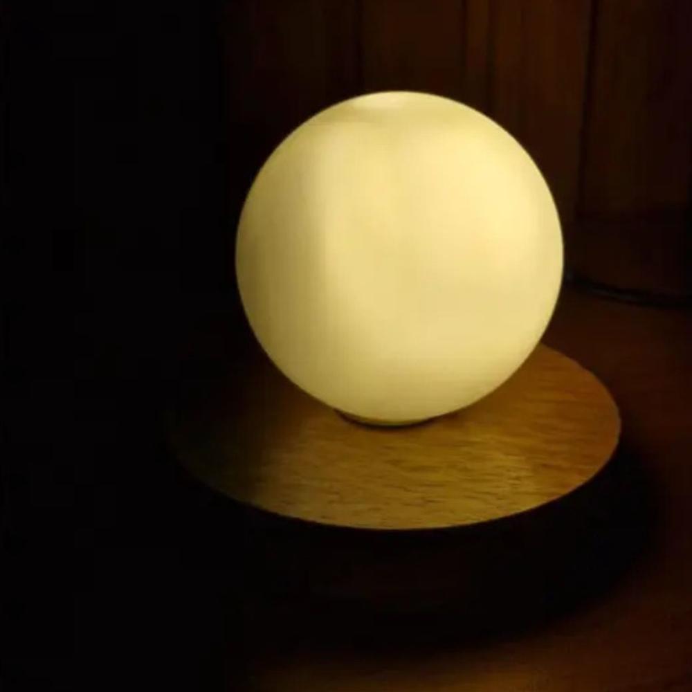 Luminária De Mesa Saulo Madeira Natural Marrom