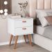 Mesa Apoio 2 Gavetas Lanciano Branco