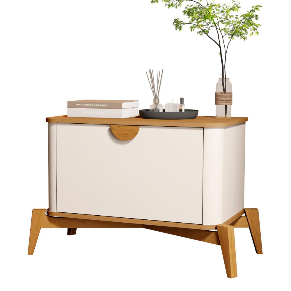 Mesa Auxiliar de Cabeceira Juazeiro Off White Nature