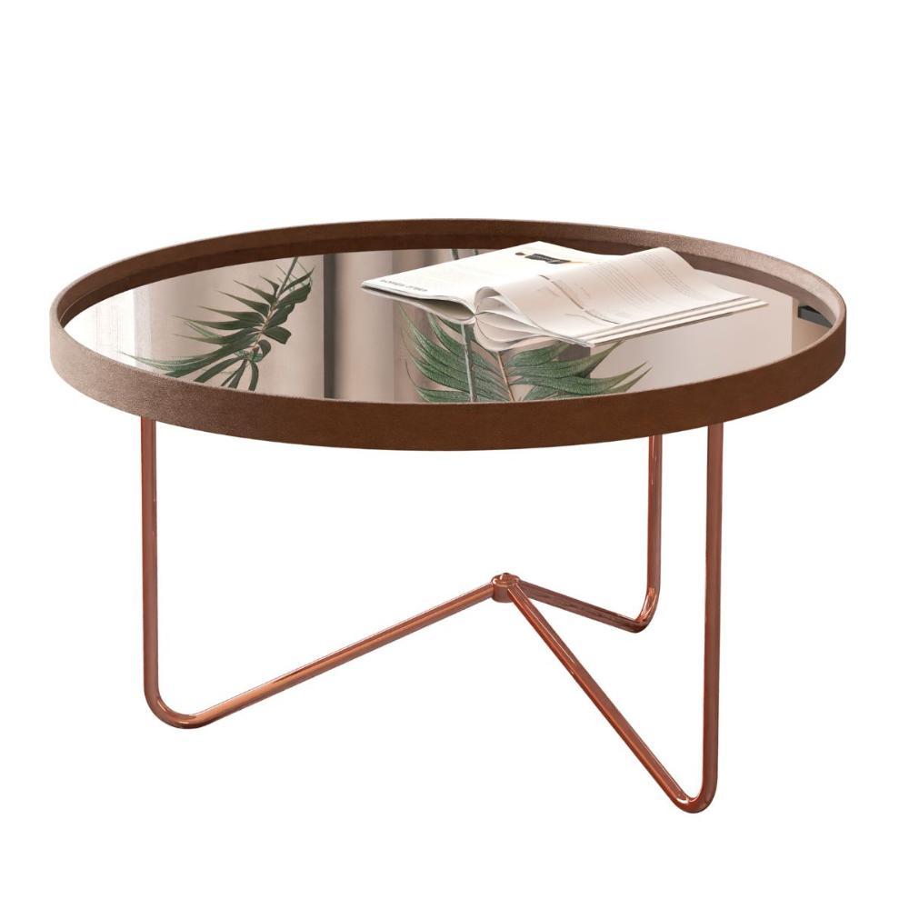 Mesa Centro De Sala Pensilvania Castanho Bronze