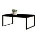 Mesa Centro Sala 80x40 Teixeira Preto Fosco
