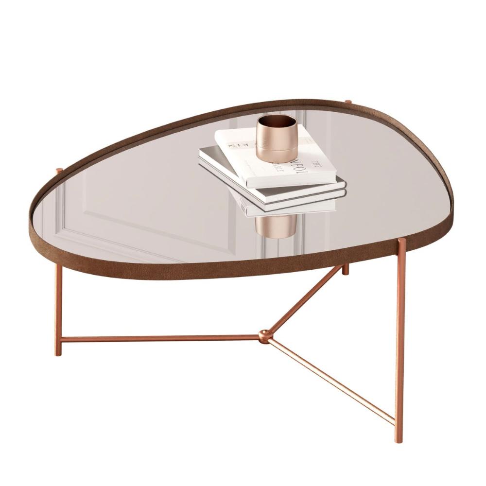 Mesa Centro de Sala Kingston Castanho Bronze