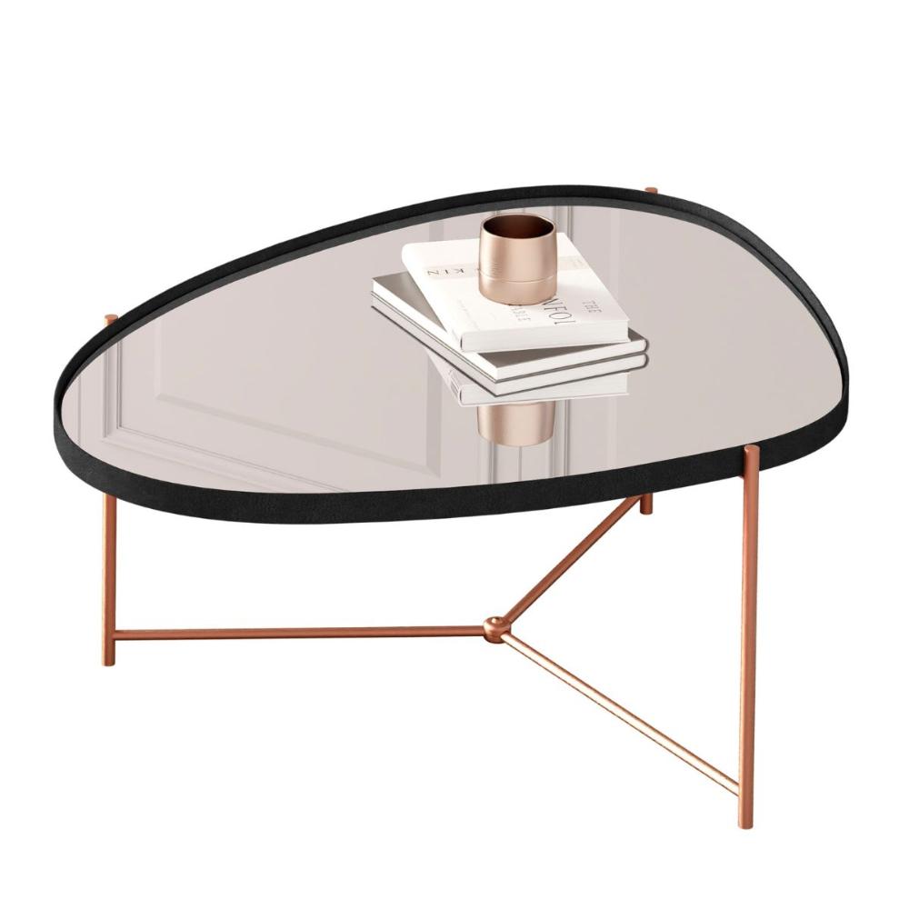 Mesa Centro de Sala Kingston Preto Bronze