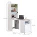 Mesa Com Estante Espaço Café Amazonas Branco 